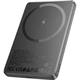 Зовнішній акумулятор HOCO Q26 Joy PD20W magnetic fast charging power bank(5000mAh) metal gray (6942007624039)