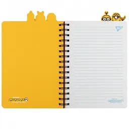 Блокнот Yes Minions А5 cпіраль 80 аркушів з фігурними роздільниками (151778) - мініатюра 3