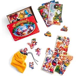 Настільна гра Новорічне лото Ubumblebees (ПСД235) PSD235, 48 фігурних фішок