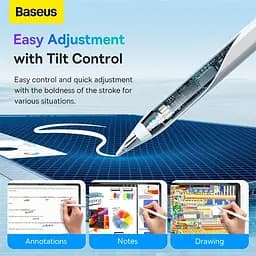Стилус Baseus Smooth Writing Wireless Charging Stylus Active+Wireless Version SXBC020102 - мініатюра 8