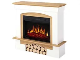 Електрокамін ArtiFlame Woodley AF23S білий  дуб натуральний - мініатюра 2