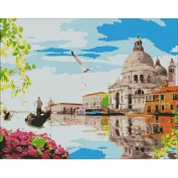 Алмазная мозаика Ideyka Яркая Венеция AMO7226 40х50 см