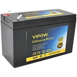 Аккумуляторная батарея литиевая Vipow VP12140LI 12V 14Ah Li-ion 18650 ВМS плата 151x65x100 мм