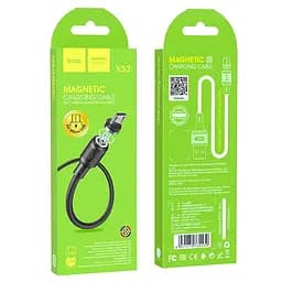 Кабель Hoco X52 Sereno magnetic charging cable for Micro Чорний - мініатюра 3