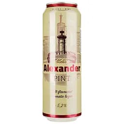 Пиво A. Le Coq Alexander, світле, фільтроване, 5,2%, з/б, 0,568 л