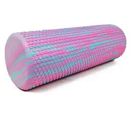 Масажний ролик EasyFit Foam Roller 45 см Рожевий-м'ятний (EF-2031-P)