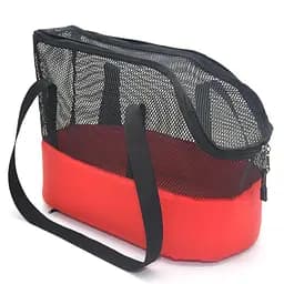 Сумка переноска для тварин Zoo-hunt Літо червона №2 26х50х36 см