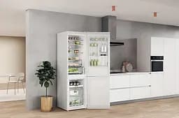 Холодильник Whirlpool 202.7x59.6х67.8 холодильне відділення 263 л морозильне відділення 104 л 2 двері А++ NF дисплей зона нульова білий (W7X92OWHUA) - мініатюра 3