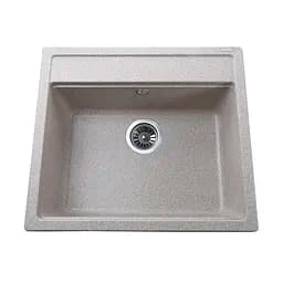 Гранитная мойка Globus Lux Volta миндаль 570x510 мм А0008, Терра