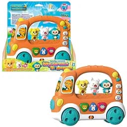 Автобус-каталка WToys 19479 Разноцветный