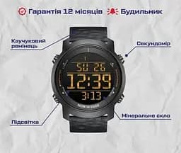 Годинники чоловічі наручні North Edge Aero (Чорні) - мініатюра 4