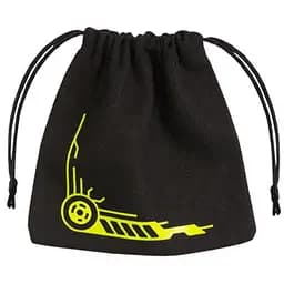 Мешочек для кубиков Q-Workshop Galactic Black & Yellow Dice Bag (BGAL101)