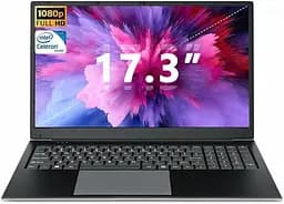 SGIN M17 17.3" FHD IPS, 8GB RAM, 512GB SSD, Intel Celeron N4020, Black [no OS, QWERTY, англійська клавіатура, не оригінальна коробка]