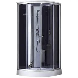 Душовий бокс Lidz Tani SB90x90.SAT.LOW.GR LTSB9090SATLOWGR