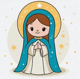 Набор для росписи по номерам для детей 5+ Нежность и милосердие, Ideyka, 25x25 см, КНО1195