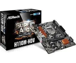 Материнська плата AsRock H110M-HDV rev1.02 (H110M-HDV) (Socket 1151, Intel H110, Micro-ATX) Б/в - мініатюра 5