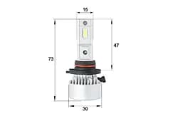 Комплект світлодіодних ламп Sho-Me F4 HB3 40W - мініатюра 2