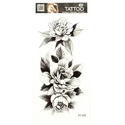 Временное татуировка «Цветы» FF-099 размер 19 х 9 см