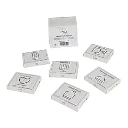 Набір дерев'яних головоломок Wooden mini puzzle set #2 set2en 6 штук
