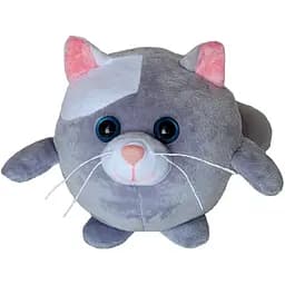 Игрушка мягконабивная Macik Круглик Котик серый 18 см (МС 090102-14)                                                   