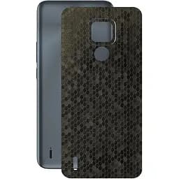 Захисна плівка StatusSKIN для Motorola Moto E7 Корпус Вініл Соти чорні - мініатюра 1