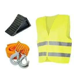 Набір автомобіліста Вимушена зупинка Трос + Упор + Жилет