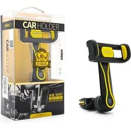 Автодержатель Remax RM-C24 черно-желтый в решетку воздуховода