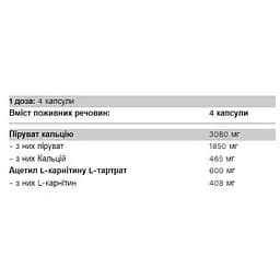 Жироспалювач Pure Gold Protein Pyruvate Two 120 caps - мініатюра 2