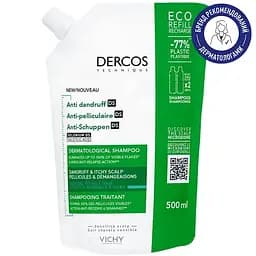 Дерматологічний шампунь Vichy Dercos Anti-Pelliculaire Anti-Dandruff Проти лупи для нормального жирного волосся 500 мл - мініатюра 2