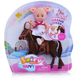 Игровой набор Кукла с лошадкой Bambi DEFA 8410 Коричневый