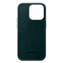 Кожаный чехол-панель для Apple iPhone 14 Pro, FAKE Leather Case, зеленый, искусственная кожа, премиум, противоударный, защита всего корпуса, с мягкой подкладкой, поддержка MagSafe и беспроводной зарядки, ArmorStandart (ARM64399) - мініатюра 2