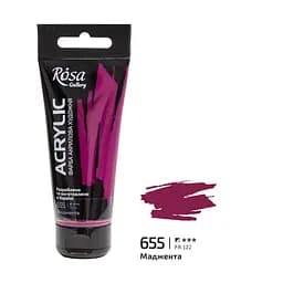 Фарба акрилова Маджента (655) 60 мл Rosa Gallery