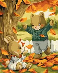 Набір для розпису по номерах Золотий листопад, 40x50 см, КНО6540