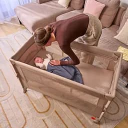 Дитяче ліжечко-манеж Lionelo Ellen Beige Sand (LO-ELLEN BEIGE SAND) - мініатюра 13