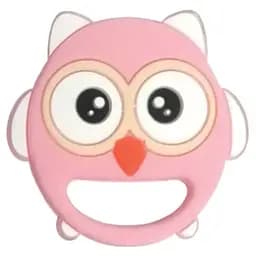 Прорезыватель для зубов Lindo Сова, розовый (LI 326 рож)