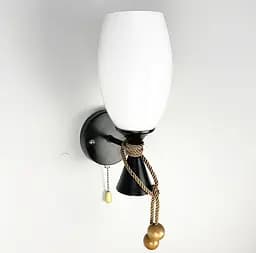 Бра з вимикачем у чорному корпус Line.F 11299/1W