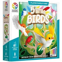 Настольная игра Smart 5 маленьких птичек (5 Little Birds) (англ.) + QR-код на укр. правила (SG039)
