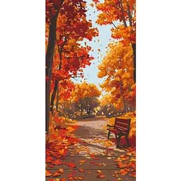Картина по номерам ArtCraft Осенний парк 40х80 см (11572-AC)