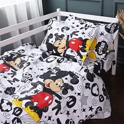Пододеяльник MirSon бязь Kids Time MickeyPop 143x210 см разноцветный (2200011704746)