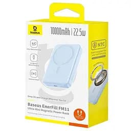 Портативний ЗП Power Bank Baseus EnerFill FM11 Ultra-Mini 22.5W з БЗП 10000mAh (PPFM11-1022) Galaxy Blue - мініатюра 2