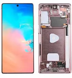 Дисплей Samsung G985 Galaxy S20 Plus, G986 Galaxy S20 Plus 5G, чорний, з рамкою, Original (PRC), cosmic black