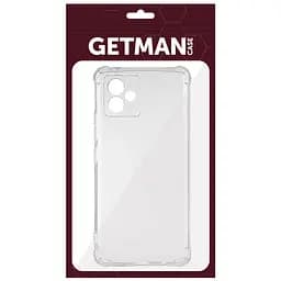 TPU чохол GETMAN Ease logo посилені кути Full Camera для Motorola Moto G14 Безбарвний (прозорий) - мініатюра 5