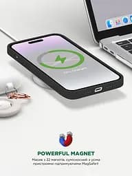 Силиконовый чехол с MagSafe для Apple iPhone 15 Plus, ICON2 MagCase, черный, противоударный, панель с мягкой подкладкой, защита всего корпуса, поддержка беспроводной зарядки, совместим с защитными стеклами и пленками, ArmorStandart (ARM72735) - мініатюра 9