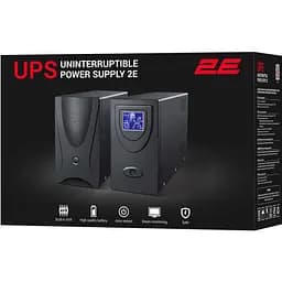 Джерело безперебійного живлення 2E DD2000, 2000VA/1200W, LCD, USB, 2xSchuko - мініатюра 4