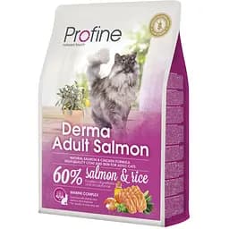 Сухой корм для длинношерстых котов Profine Cat Derma с лососем и рисом 2 кг