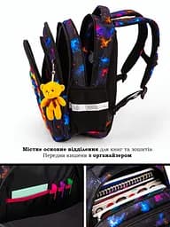 Ортопедичний рюкзак до школи School Standard для дівчинки 475 гр 17,5 літрів Різнобарвний - мініатюра 3