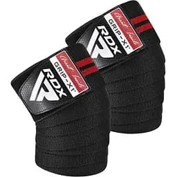 Бинти на коліна RDX GYM KNEE WRAP R11 BLACK/RED (WAH-KR11BR)