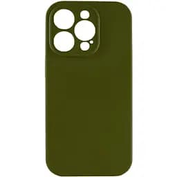Чохол Silicone Case із захистом камери Full Apple iPhone 15 Pro Army Green