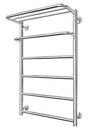 Водяной полотенцесушитель Mario Inox Hotel 770x530/500 1.8.044541.P, Хром, нижнее