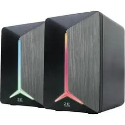 Колонки 2E GAMING SG300, черный, 2 x 3 Вт, 3.5 мм, RGB-подсветка, 1.1 м (2E-SG300B)